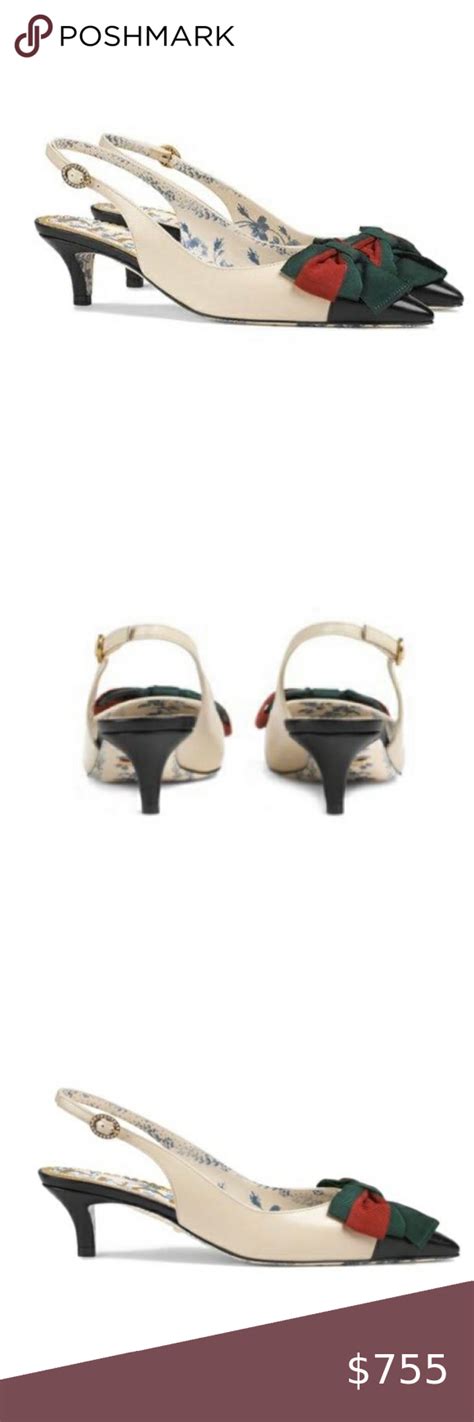 gucci kitten heels|gucci slingback heels.